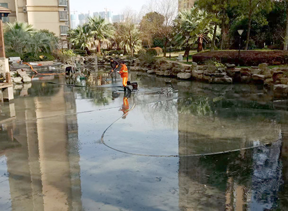 漯河景观池淤泥清理