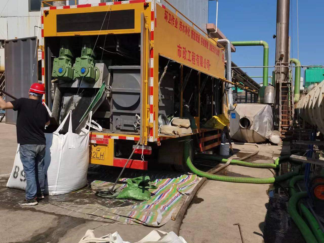 漯河淤泥压干处理